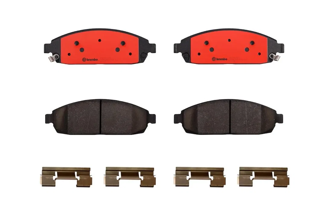 P37010N – BREMBO Brake Pad, FMSI Number D1080-7985 Ceramic Set Of 4 With Hardware